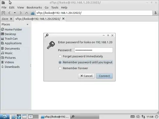 Enter password & timeout