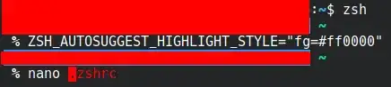 ZSH_AUTOSUGGEST_HIGHLIGHT_STYLE="fg=#ff0000"