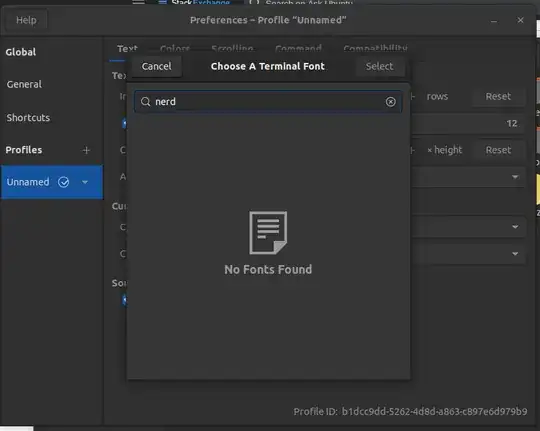 screenshot of preferences