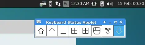 screenshot of plasma-widget-kbstate in Xubuntu
