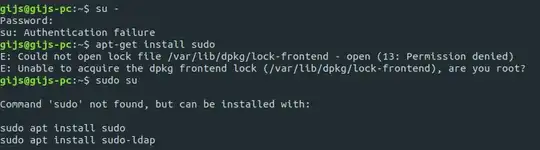 sudo and su problem description