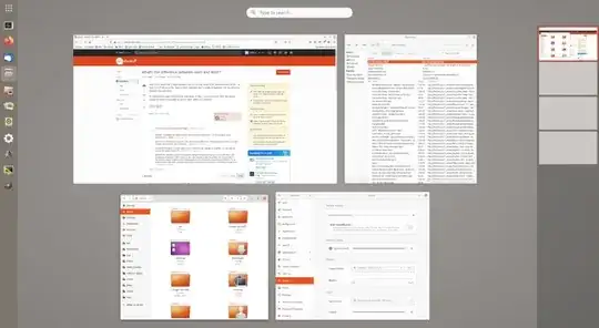 Screenshot of the Activities Overview screen