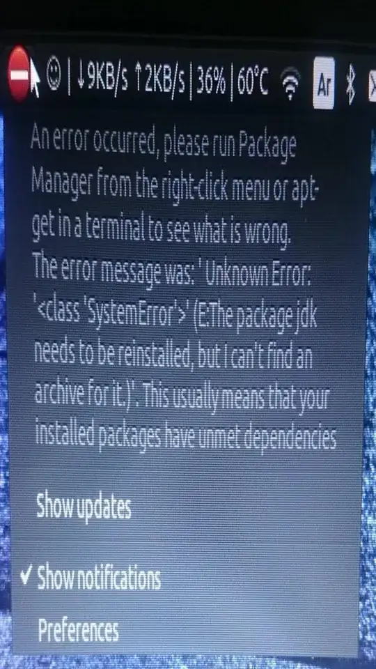 this is the error message