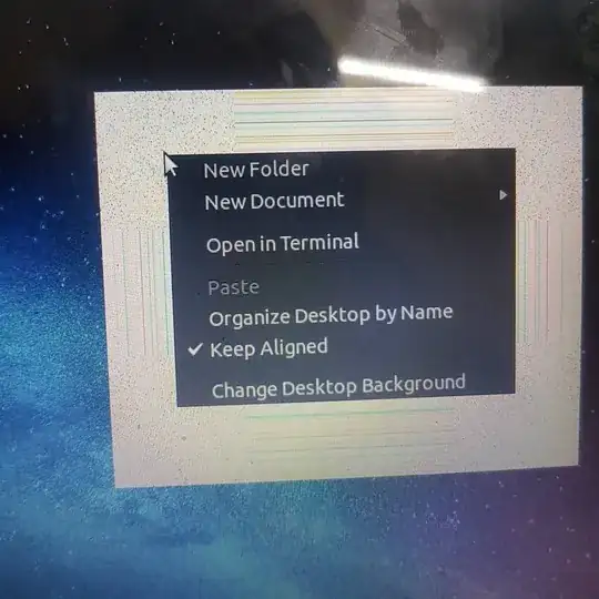 Strange graphics surrounding click
