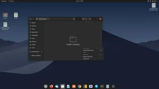 Not able to create new folder