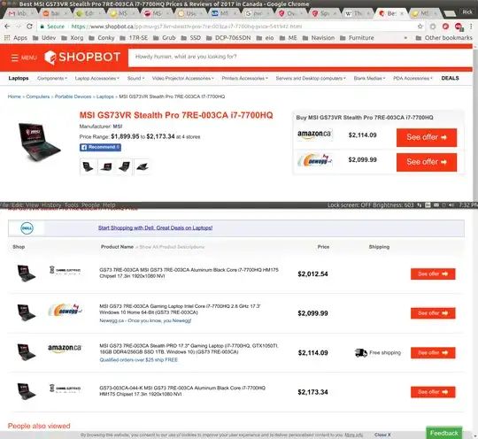Shop Bot Misleading Prices