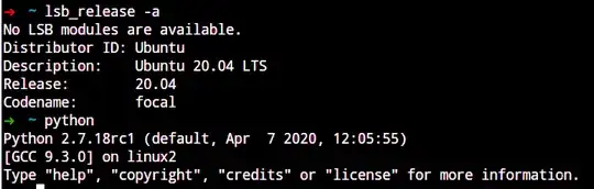 my system version and python version