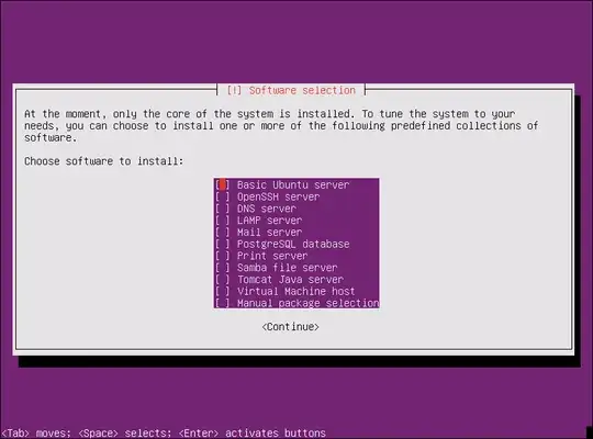 Skip this step without selecting anything