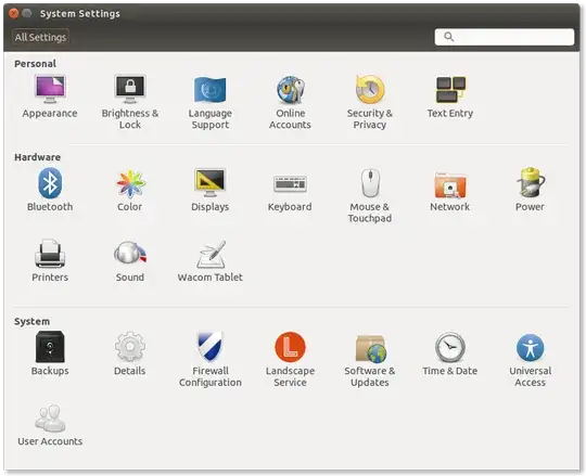 System Settings in English