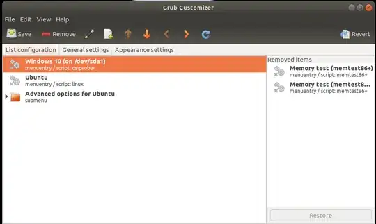 Grub customizer List Configuration
