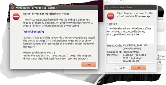 Error I received