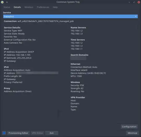 cmst: wireless interface details