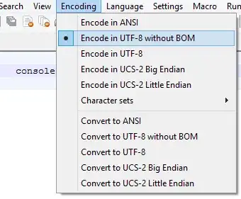 notepad++ encoding