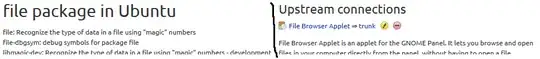 Two screenshot clippings to help illustrate the problem I am asking how to report, in case the above description is confusing.
