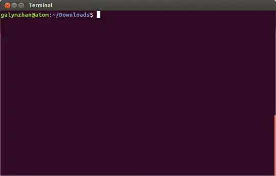 Screenshot of terminal