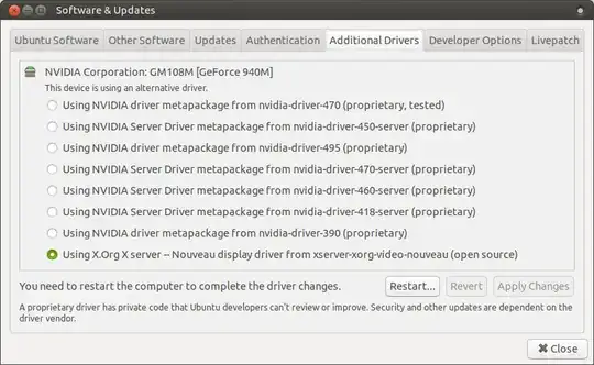 Additional Drivers tab