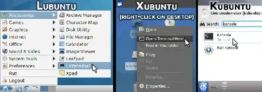 How to start a terminal on L/X/K-ubuntu