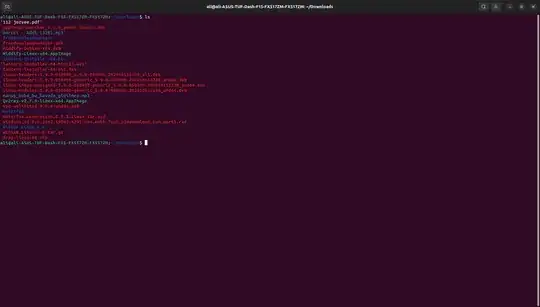 File showing up in red in Terminal