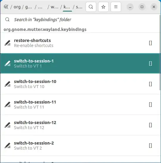 search in dconf-editor