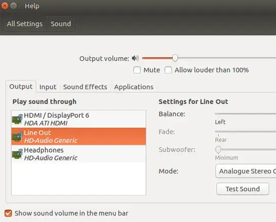 Ubuntu 16.04 'Sound' app