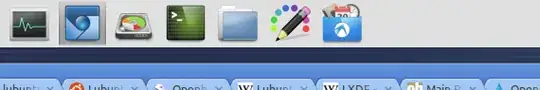 taskbar with icon only