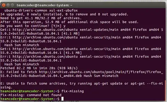 Sudo apt-get upgrade got failed on Firefox