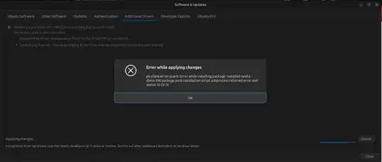 the following error prompt