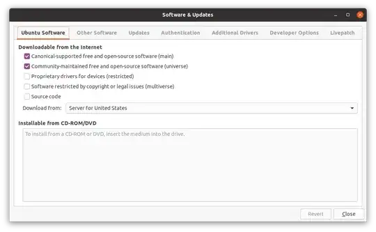 Software and Updates
