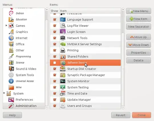 Check the box next to 'Software Sources'
