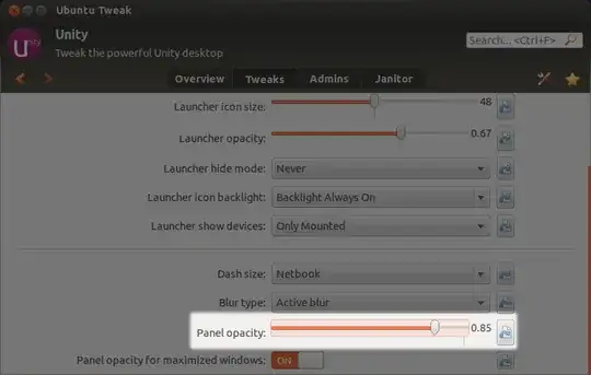 Screenshot of Ubuntu Tweak setting