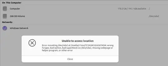 file explorer after clicking the windows volume