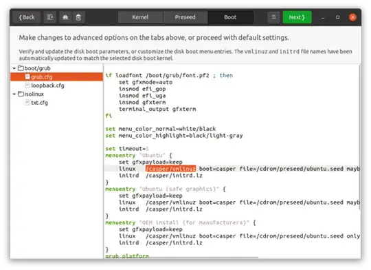 The Cubic Options Page Boot Tab