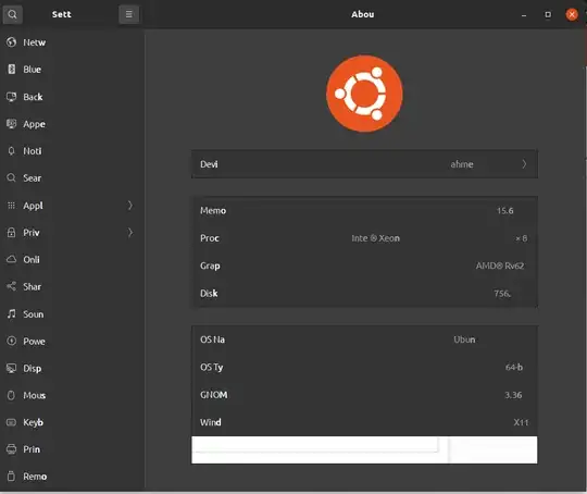 text not looking at ubuntu settings