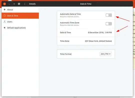 Automatic Date & Time Off