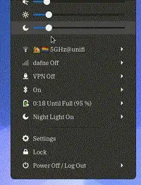 Night Light Slider extension demo
