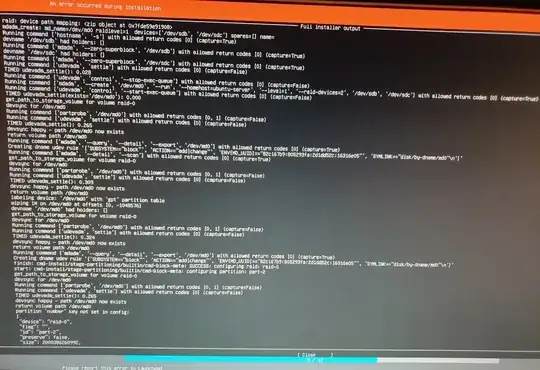 Error log extract - part 2