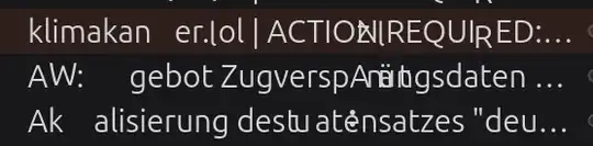 Wrong characters shown