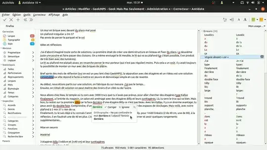 Screenshot from the review