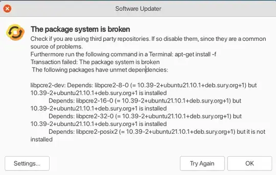 the system package is brken
