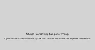 picture of grey screen with text as below