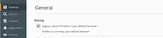 Preferences, tick 'Always check if Firefox is your default browser'