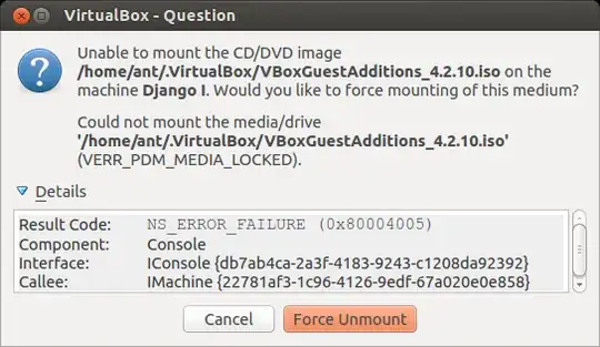 Picture of the error message.
