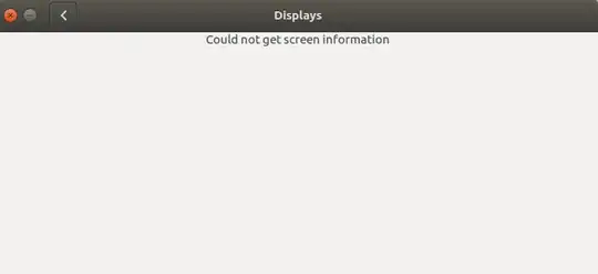 Could not get Screen information