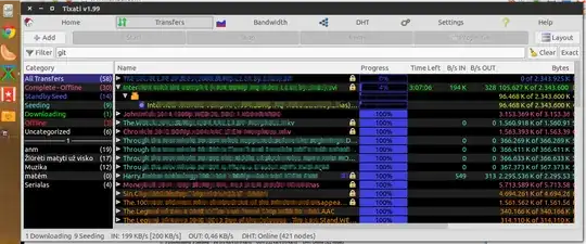 Tixati UI (customized)