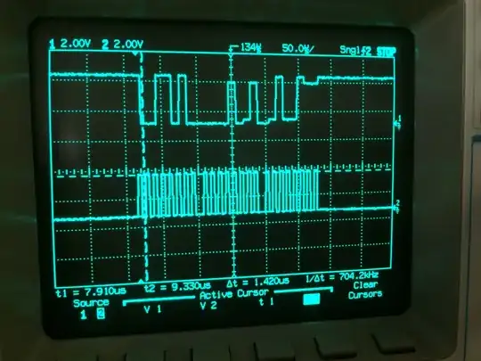 Does this MISO line (channel#1) show reflections?  The levels don't look digital with stair case, is this reflections