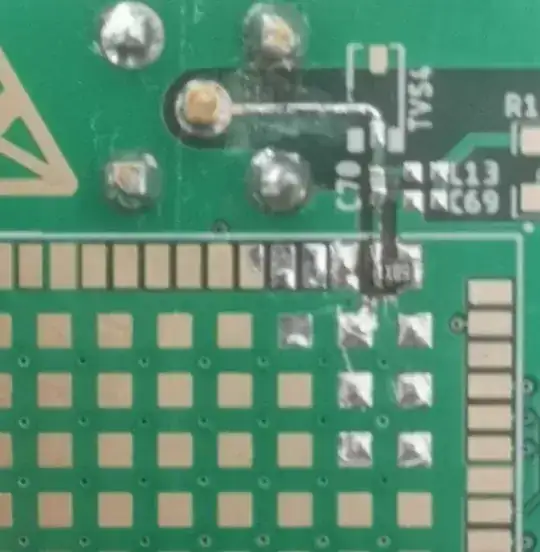 DUT soldered termination