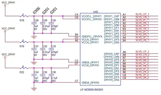 Multiple decoupling capacitors
