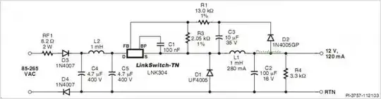 1W PSU on LNK305