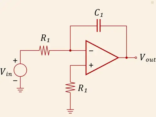 Integrator which has a compensating resistor