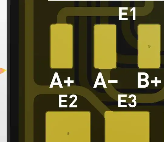 PCB traces with teardrops — 3D view